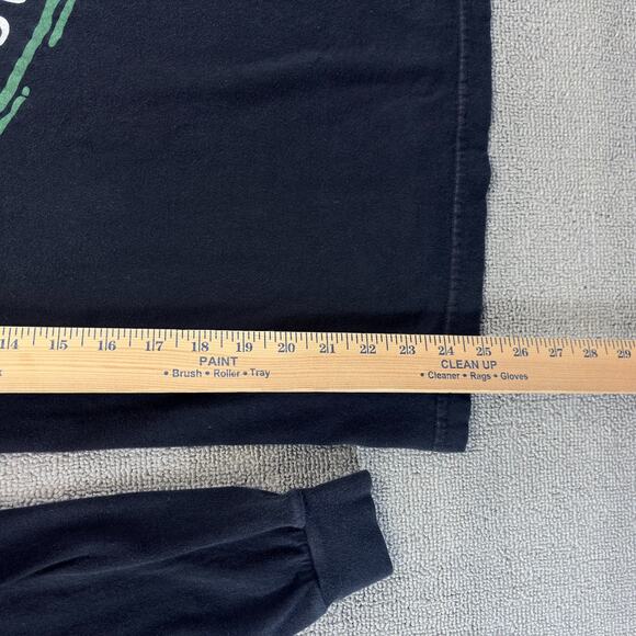 Dogfish Brewery Shirt Mens Sm. Black Long Sleeve Double Sided Graphic Craft Beer - Picture 4 of 7